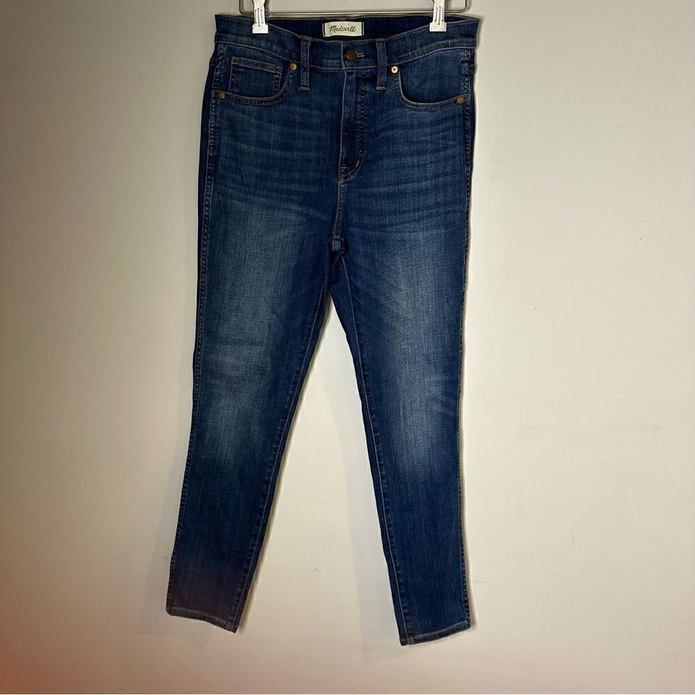 Madewell 10" High Rise Skinny Jeans Size 29 Medium Blue Stretch Womens